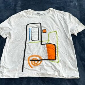 Zara abstract Tee size Small